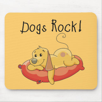 Dogs Rock Tshirts and Gifts Mouse Pad