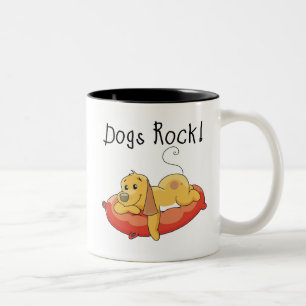 Dogs Rock Two-Tone Coffee Mug