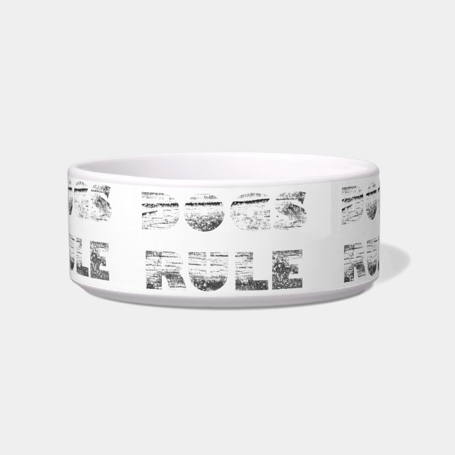 Dogs Rule! Bowl (Front)