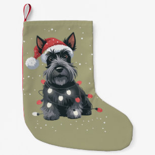 Dogs Scottie Scottish Terrier Christmas Dog Mom Small Christmas Stocking