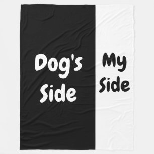 Dog's Side   My Side Fleece Blanket