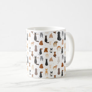 Dogs sitting backside coffee mug