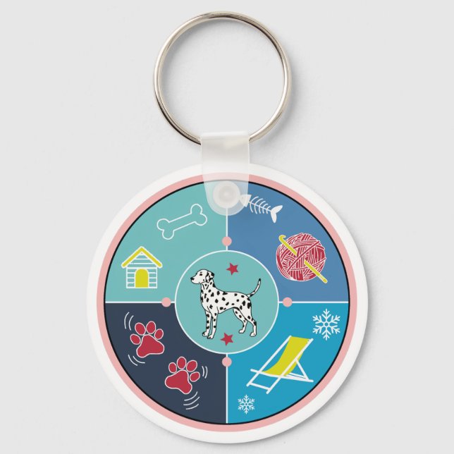 dog's things keychain (Front)