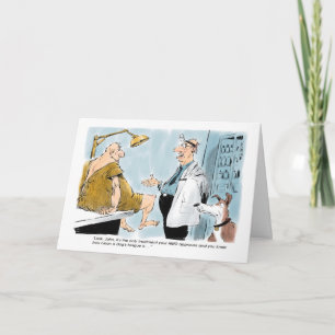 Dog's Tongue Cures All get well card