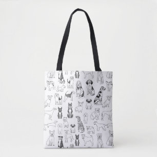 Dogs Tote Bag - dog design, dog tote