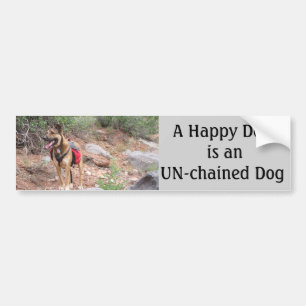 Dogs Un-chained Bumper Sticker