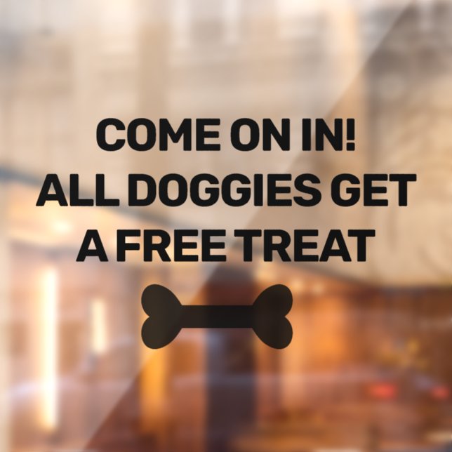 Dogs Welcome, Dogs Friendly Storefront Sign (Sheet 2)