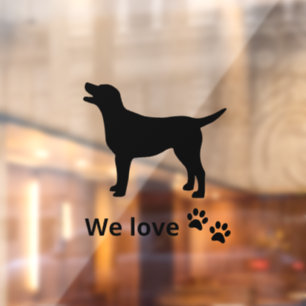 Dogs Welcome, Dogs Friendly Storefront Sign, Windo Window Cling