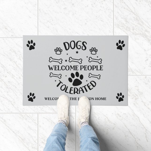 Dogs Welcome, People Tolerated Doormat (Indoor)