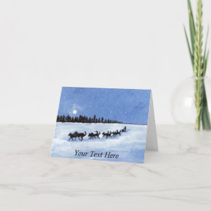 Dogsled Thank You Card