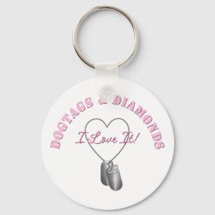 DogTags & Diamonds Keychain