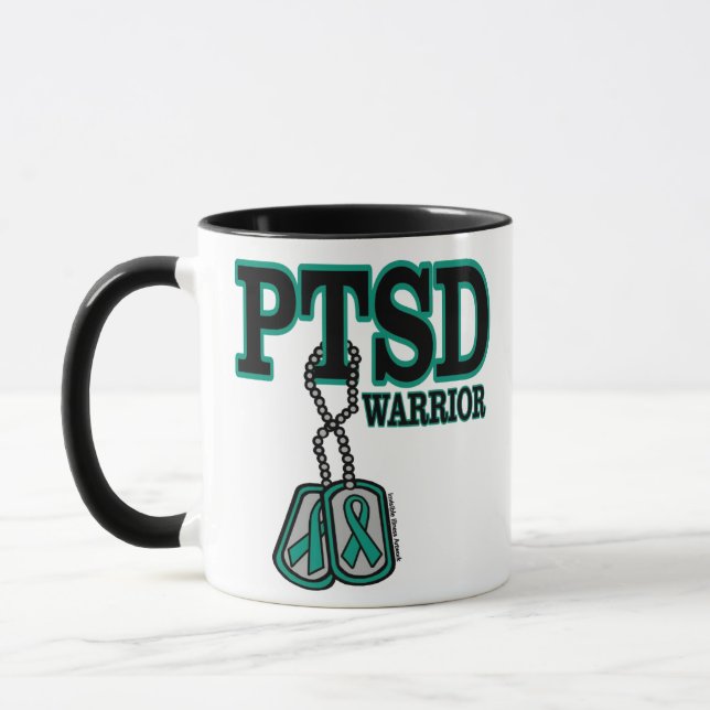 Dogtags/Warrior...PTSD Mug (Left)