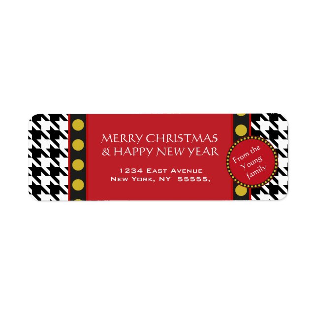 Dogtooth, Houndstooth Christmas range (Front)