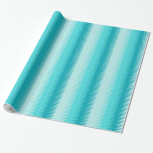 Dogtooth stripes aqua teal everyday pattern wrap wrapping paper