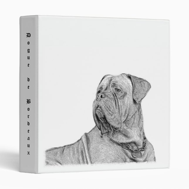 Dogue de Bordeaux Binder (Front/Spine)