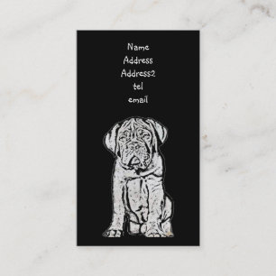 Dogue de Bordeaux business card