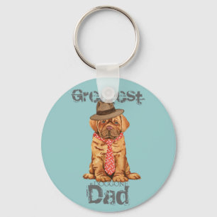 Dogue de Bordeaux Dad Keychain