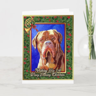 Dogue De Bordeaux Dog Blank Christmas Card