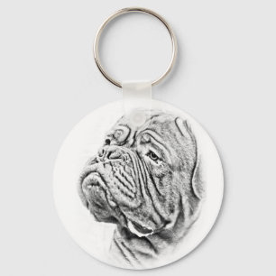 Dogue De Bordeaux - French Mastiff Keychain