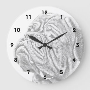 Dogue De Bordeaux - French Mastiff Large Clock