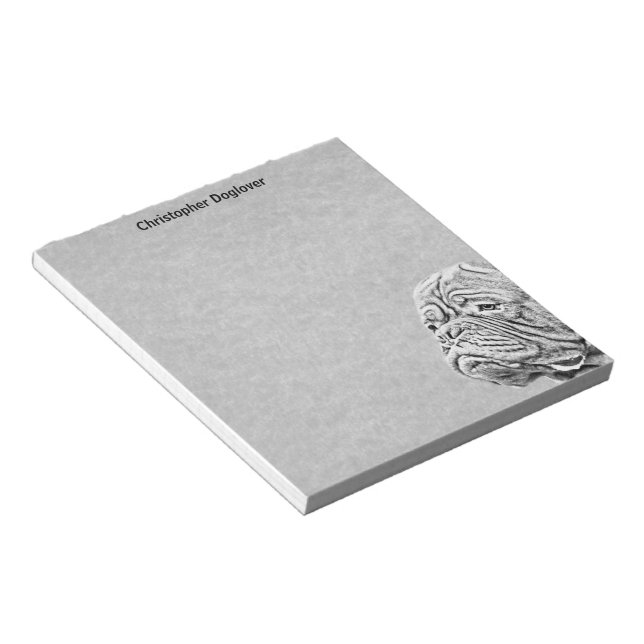 Dogue De Bordeaux - French Mastiff Notepad (Angled)