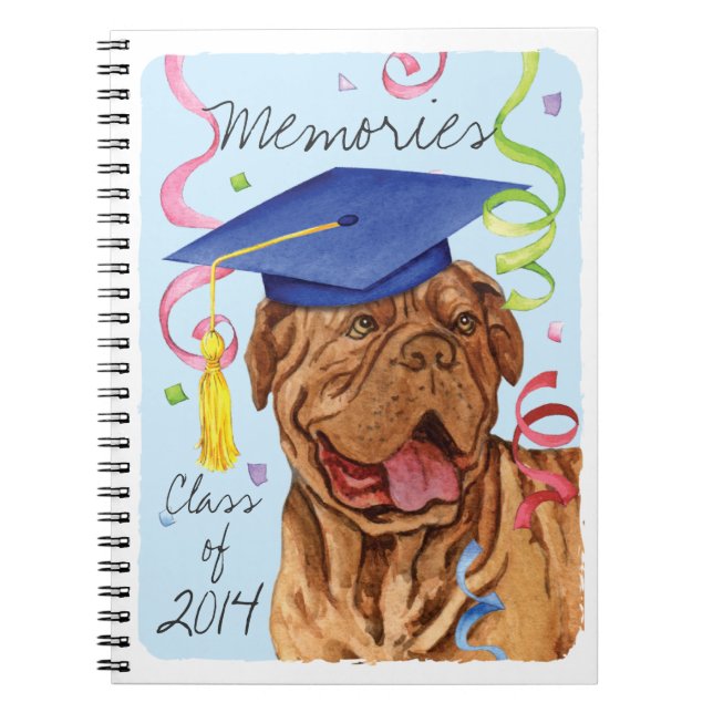Dogue de Bordeaux Graduate Notebook (Front)