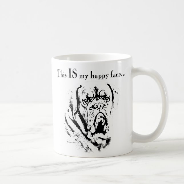 Dogue de Bordeaux Happy Face Coffee Mug (Right)