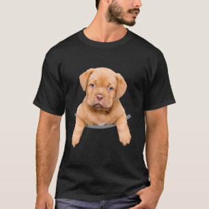 Dogue De Bordeaux In Pocket French Mastiff Dog Pup T-Shirt
