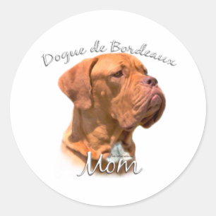 Dogue de Bordeaux Mom 2 Classic Round Sticker