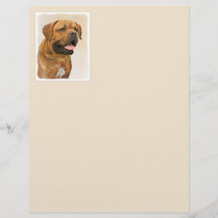 Dogue de Bordeaux Painting - Cute Original Dog Art