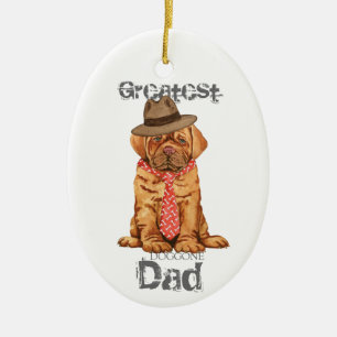 Dogue de Bordeaux Papa Ornement céramique