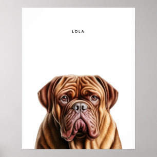 Dogue De Bordeaux Personalized Print
