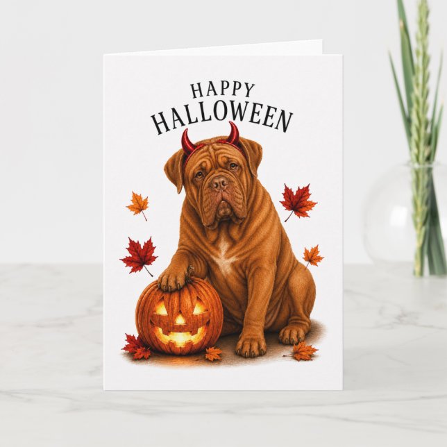 Dogue du Bordeaux Devil Dog Card (Front)