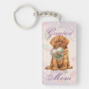 Dogue Heart Mom Keychain
