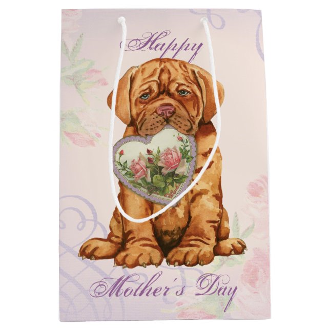 Dogue Heart Mom Medium Gift Bag (Front)