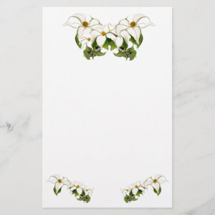 Dogwood Blooms Stationary Stationery