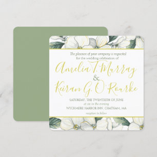 Dogwood Blossom Wedding Invitation