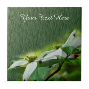 Dogwood Blossoms Flower Art Tile