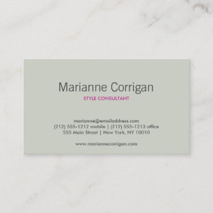 DOGWOOD BLOSSOMS TAN/IVORY BUSINESS CARD