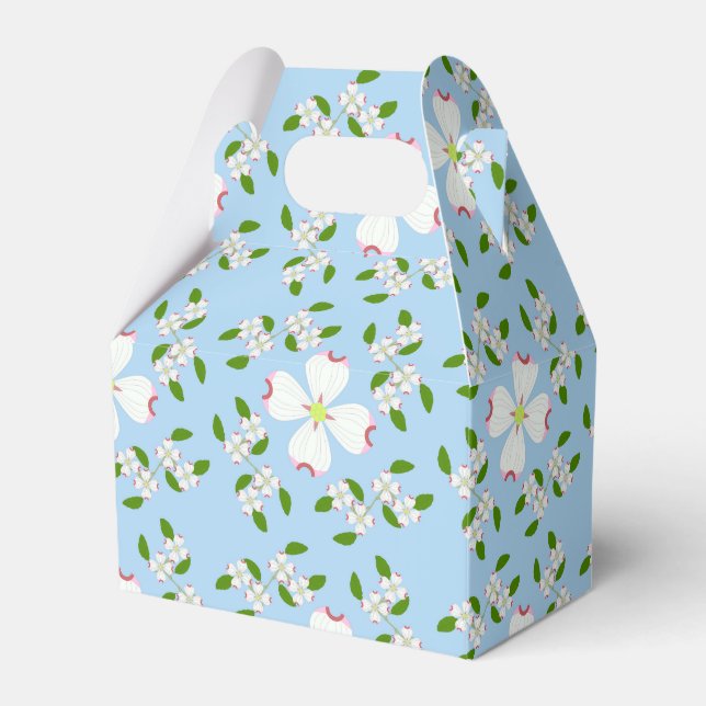 Dogwood Flower Favor Box (Front Side)