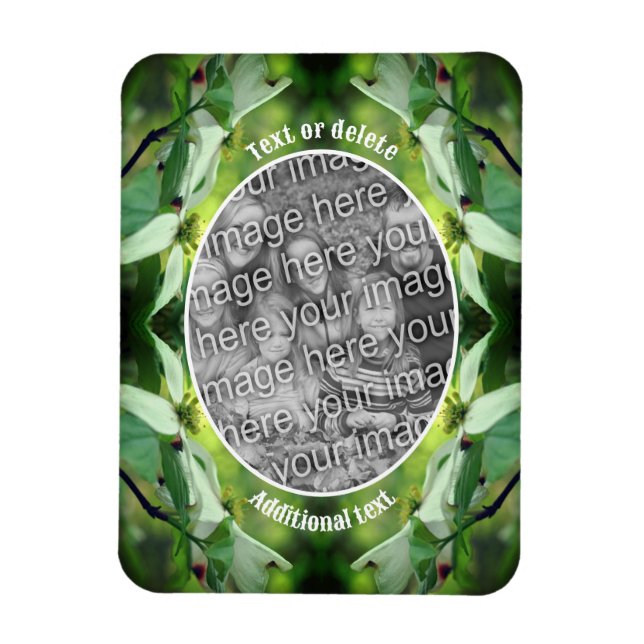 Dogwood Flower Personalized Create Your Own Photo Magnet (Vertical)