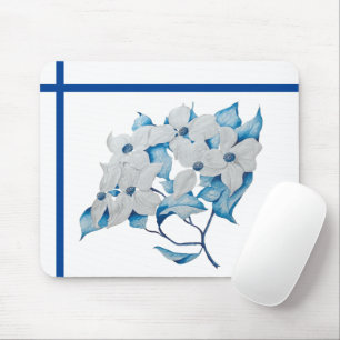 Dogwood Flowers on a Mouse Pad