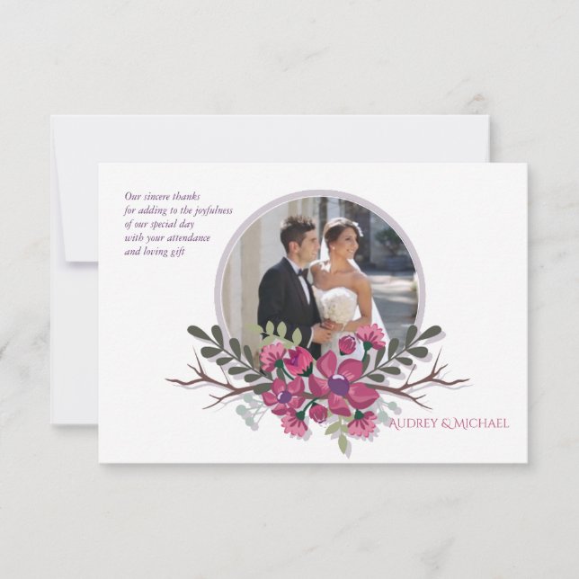 Dogwood Photo Thank You Notecard (Front)