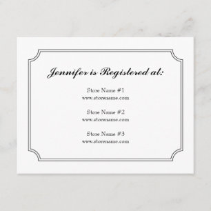 Dogwood Plaid Registry Card