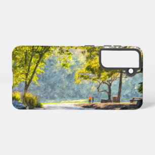 Dogwood Stroll Painterly Samsung Phone Case