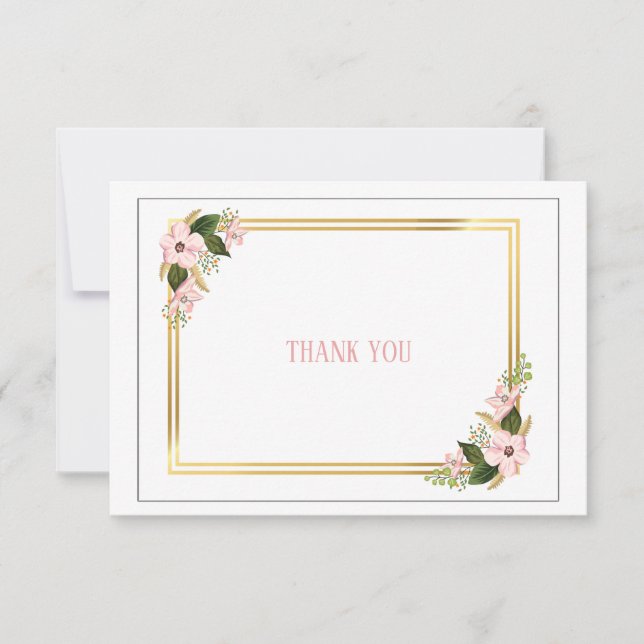 Dogwood Swag Thank You Card (Front)