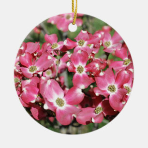 Dogwood Tree in Bloom Ceramic Ornament