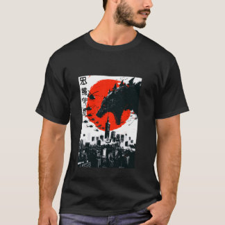 Dogzilla Dog Japanese Art Funny Dog Gifts For Men  T-Shirt