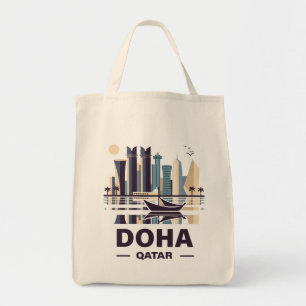 Doha Qatar Arabia Peninsula Tote Bag