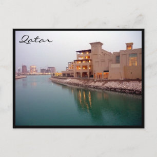 doha waters postcard